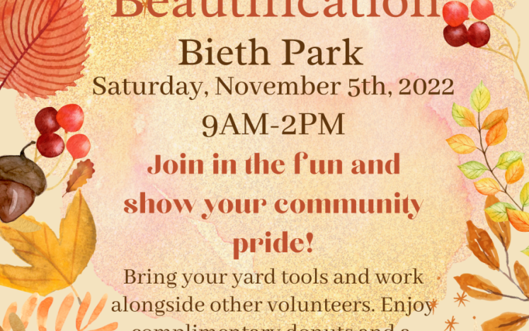 Fall Beautification - Bieth Park - November 5, 2022