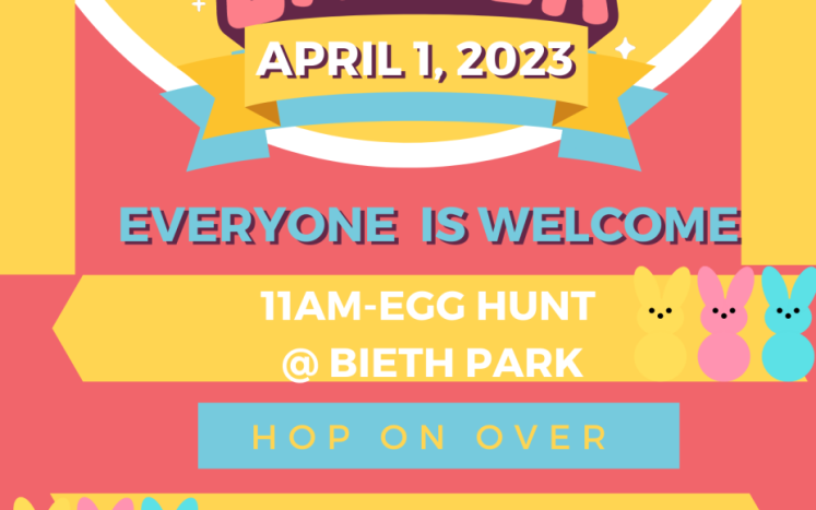 Happy Easter please join the City of Cao Parks and Recreation Department on Saturday, April 1, 2023 for an Easter Egg Hunt.